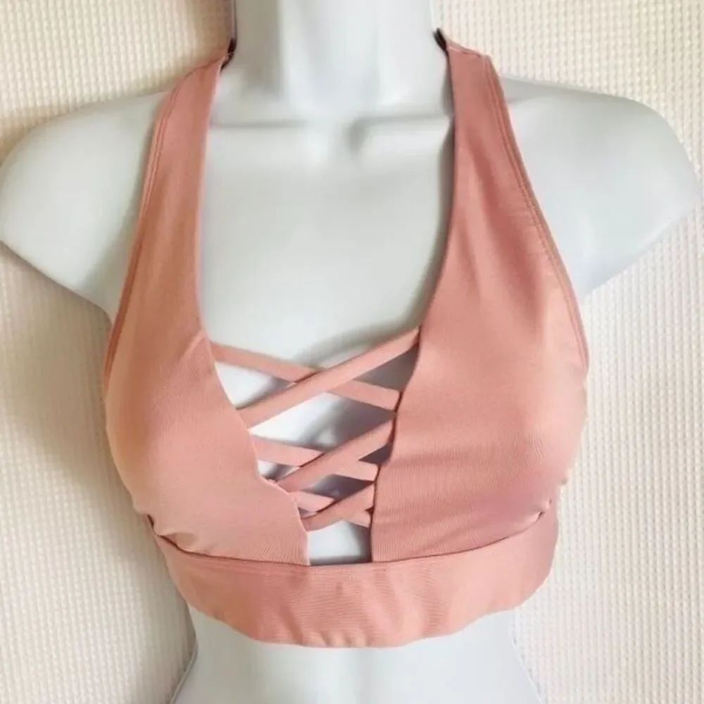PINK active pink color, sports bras…size L 0350
